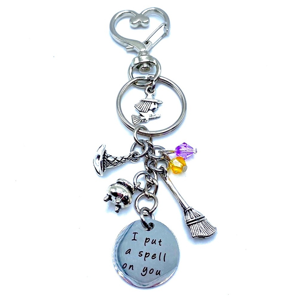 Witch Keychain Bag Charm Halloween I Put A Spell On You